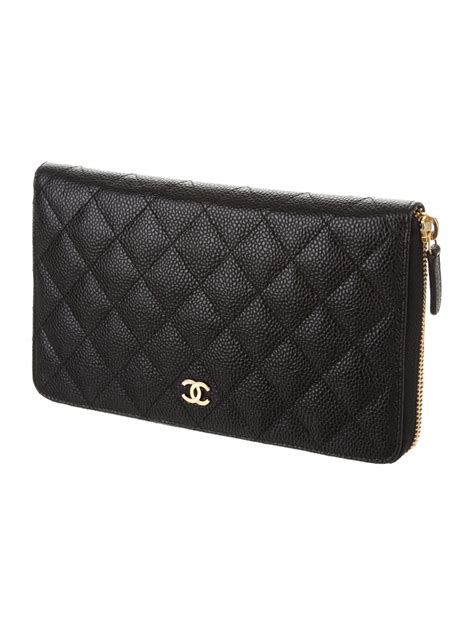 chanel classic large zipped wallet|genuine chanel wallets.